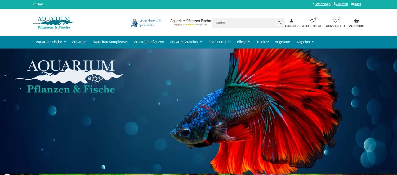 WAquarium Fische und Pflanzen online sicher kaufen