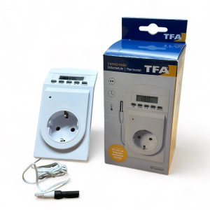 TFA Thermo Timer inkl. Batterie, Wei&szlig;